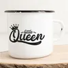 Huuraa Emaille Tasse Little Queen Geschenk Kaffeebecher Produktbild-Vorschau 1