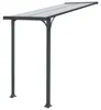 Haustürvordach Vordach Aluminium Polycarbonat Überdachung Produktbild-Vorschau 1