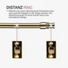 Diagram showing how to use a distance ring on a curtain rod. Podgląd zdjęcia produktu