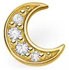 THOMAS SABO Einzel Ohrstecker "Mond" Silber vergoldet mit Produktbild-Vorschau 1