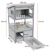 Merax Outdoor-Katzenhaus Mit 2 Etagen, Wetterfeste Produktbild-Vorschau 6