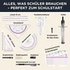 CALCUSO Geometrie Set PRO – Pinkes Mäppchen mit Zirkel, Produktbild-Vorschau 2