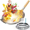 Wok Pfanne inkl. Wokring - Geeignet als Wokpfanne Induktion Produktbild-Vorschau 1