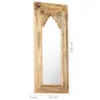 vidaXL Spiegel 50x3x110 cm Massivholz Mango Produktbild-Vorschau 5