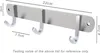 Intirilife appendiabiti in acciaio inox modello D - 3 ganci Anteprima dell’immagine prodotto 2