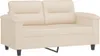 vidaXL 4-częściowa sofa z poduszkami Beżowa tkanina z Podgląd zdjęcia produktu 4