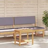 vidaXL Beistelltisch Öl-Natur 50 x 35 x 45 cm Massivholz Produktbild-Vorschau 3