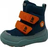 A single blue and green children's boot with orange velcro straps. Náhľad obrázku produktu