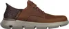 A side view of a brown Skechers slip-in sneaker. Náhled obrázku produktu