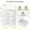 Komoda COSTWAY z 3 składanymi szufladami z tkaniny i Podgląd zdjęcia produktu 3