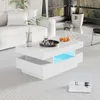 OKWISH Table basse - Table basse moderne avec LED Intégrée Voir les images du produit 5