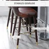 HOMdotCOM HOMdotCOM Tabouret de bistrot,Polyuréthanemarron Voir les images du produit 9