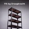 IvoQ Stellingkast Zwart - Metalen Opbergrek - Productafbeelding-voorbeeld 3