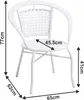 Kondela Jenar 1+2 künstliches Rattan-Gartenset - weiß Produktbild-Vorschau 9