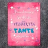 Lustiges Metallschild in 15x20 cm für verrückte Tante Produktbild-Vorschau 2