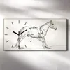 Wohnzimmer-Bild Leinwand Uhr Geräuschlos 60x30 Zeichnung Produktbild-Vorschau 2