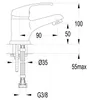 Aqualine 35 Waschtischarmatur, Chrom Produktbild-Vorschau 6