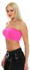 Damen Bandeau-BH Bra Büstenhalter Trägerlos; Pink M/L Produktbild-Vorschau 2