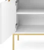 DomoHome | Designová komoda NOVA - barva: bílá, drážkované Náhled obrázku produktu 6