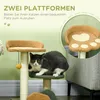 PawHut Kratzbaum 52cm Katzenkratzbaum Kletterbaum mit 2 Produktbild-Vorschau 5