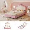 Elegantes Kinderbett mit weichen Kanten, Metallfüßen und Produktbild-Vorschau 4