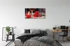 Glasbilder 120x60 Wandkunst Roses Kerze Glas Produktbild-Vorschau 3