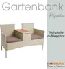 Polyrattan Gartenbank Bank Rattan Sitzbank 2-Sitzer Produktbild-Vorschau 2