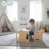 Tavolo e sedia multifunzionali in legno Montessori - mobili Anteprima dell’immagine prodotto 3