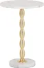 Odkládací stolek Home ESPRIT White Gold 41 x 41 x 57 cm Náhled obrázku produktu 1