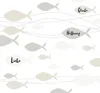 20 Servietten Communion Fishes cream - Fische mit Liebe, Produktbild-Vorschau 1