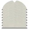 A stack of white cleaning cloths with gray edges. Produktbild-Vorschau