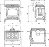 Stufa a legna nera da 11,9kw Nordica extraflame 7119111 Anteprima dell’immagine prodotto 11