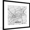 MuchoWow® Gerahmtes Poster Karte - Deutschland - Krefeld - Produktbild-Vorschau 1