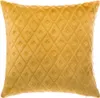 Kissen rauten flanell senfgelb 40x40cm  - Atmosphera Produktbild-Vorschau 1
