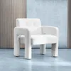 HOMLA Fotel PELLE Biały 68x69x75 cm Podgląd zdjęcia produktu 7