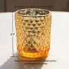 Unyqoos® Gouden theelichthouders van kwartsglas, set van 12 Productafbeelding-voorbeeld 2