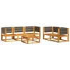 vidaXL 6-tlg. Gartensofa-Set mit Kissen Holz Akazie & Seil Produktbild-Vorschau 3