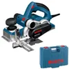 A Bosch GHO 40-82 C Professional Elektro Handhobel and its blue storage case are shown against a white background. Voir les images du produit