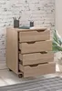 FineBuy Kontajner na kolieskach Sonoma z dreva 40x60x40 cm, Náhľad obrázku produktu 4