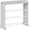 BELIANI Regál s 9 úložnými boxy šedý bílý MDF plastové boxy Náhled obrázku produktu 4