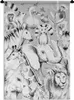 MuchoWow® Wandteppich Wandbehang Wasserfarben - Tiere - Produktbild-Vorschau 1