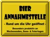 vianmo Blechschild 30x40 cm Alkohol Bier Annahmestelle Produktbild-Vorschau 1