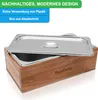 YourCasa® Komposteimer - Akazien Holz Box - Biomülleimer Produktbild-Vorschau 5