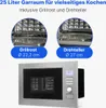 BOMANN Einbau-Mikrowelle Grill Heißluft Edelstahl 2300W MWG Produktbild-Vorschau 10