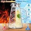 WUWEOT 2 Pack 2 Liter Glaskaraffe Wasserkaraffe mit Produktbild-Vorschau 5