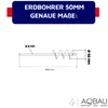 Aqbau® Coclea per avvitatore a batteria 50 x 450 mm, coclea Anteprima dell’immagine prodotto 2