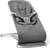 A gray baby bouncer chair is shown against a white background. Produktbild-Vorschau