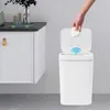 Keukenprullenbak met sensor, 16 liter, wit, automatische Productafbeelding-voorbeeld 19