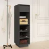 vidaXL Stojak na buty szary 30x34x105 cm lite drewno Podgląd zdjęcia produktu 2