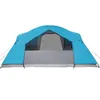 vidaXL Tenda familiare con ventilazione 8 persone Blu Anteprima dell’immagine prodotto 9